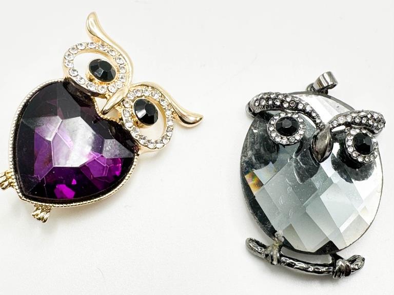 MONET OWL AND MORE: MONET PURPLE OWL, MISSING PIN , OTHER VINTAGE OWL