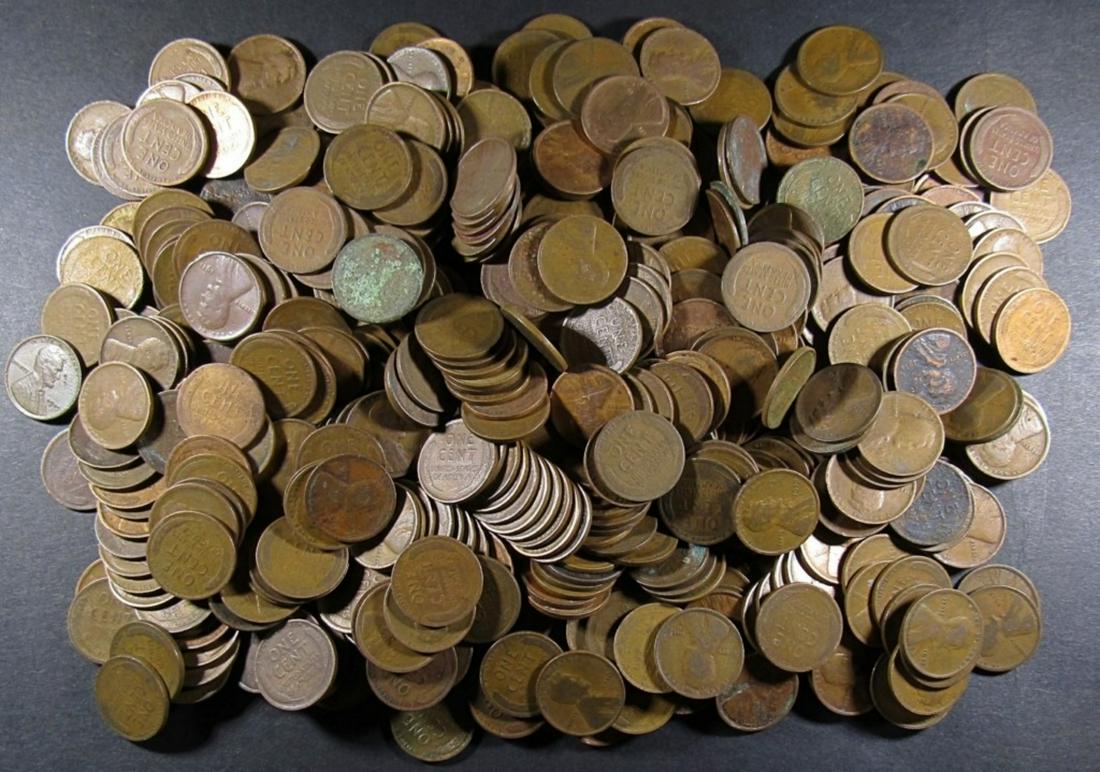 500 WHEAT CENTS (1910-1919) P-D-S (1 of 2)