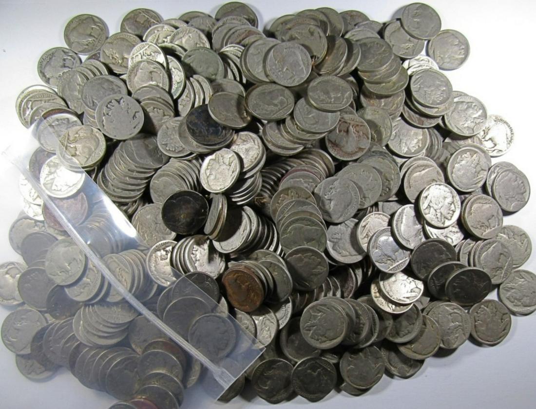 500 NO DATE BUFFALO NICKELS (1 of 2)
