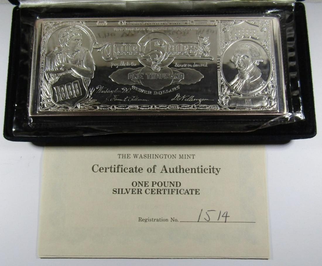 "ONE POUND" SILVER CERTIFICATE (1 of 3)