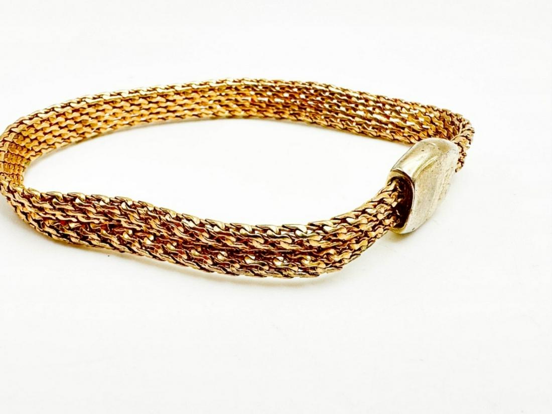 MONET SIGNED BRACELET: MONET SIGNED FOIL STLYE BRACELET