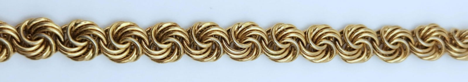 UNIQUE ITALY STERLING GOLD TONED BRACELET WITH (1 of 4)