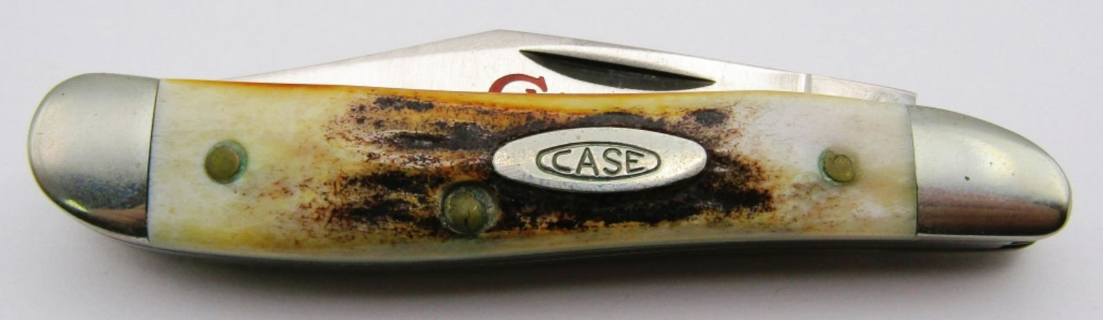 CaseXX 1978 "Red Scroll" 5220SSP Peanut Stag Knife (1 of 9)