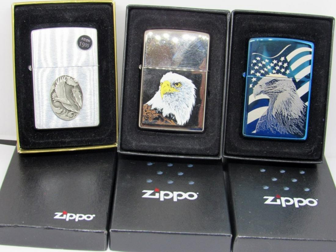 (3) MODERN AMERICAN EAGLE ZIPPOS (1 of 6)