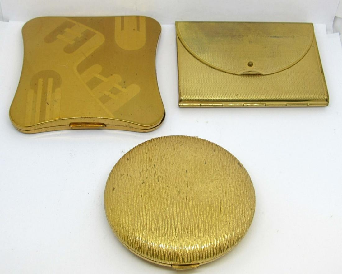 (3) VINTAGE COMPACT POWDER CASES (1 of 8)