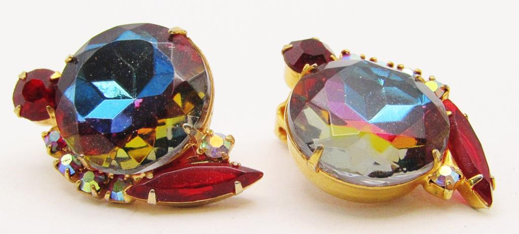 JULIANA D & E GOLD TONED RUBY RED METALLIC (1 of 5)