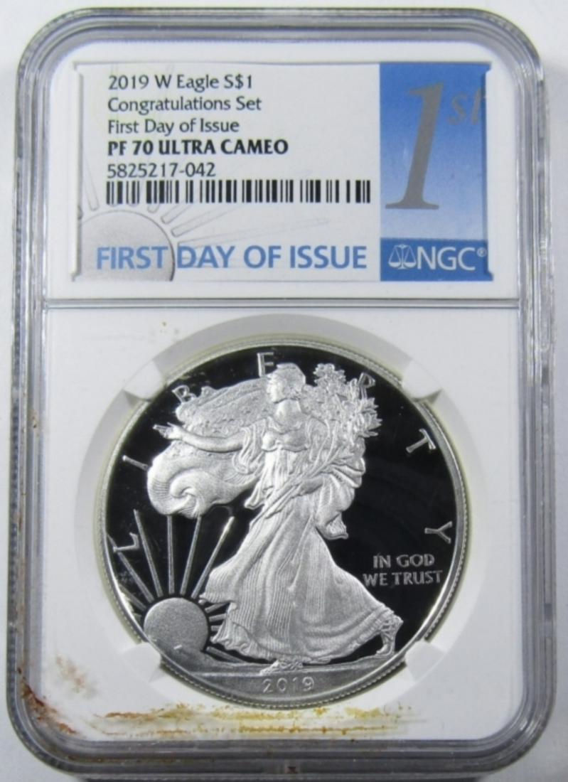 2019-W SILVER EAGLE NGC PF-70 UC (1 of 4)