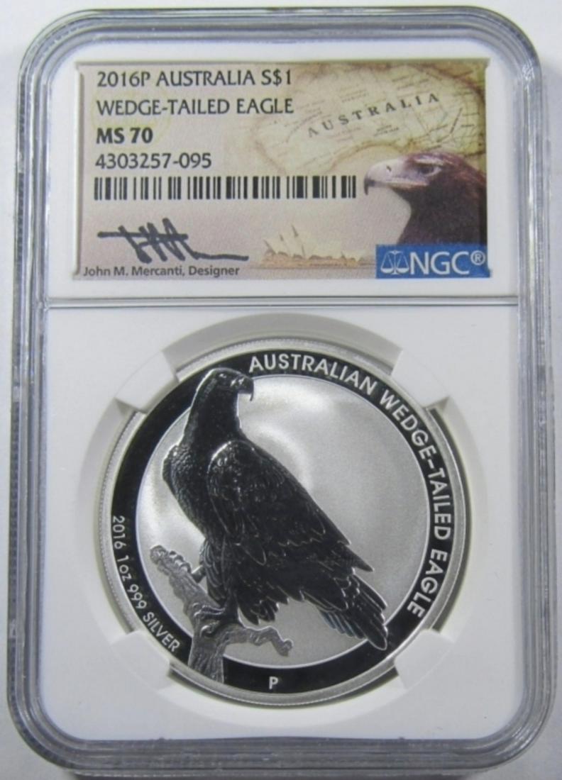 2016-P $1 WEDGE-TAILED EAGLE PCGS MS-70 (1 of 4)