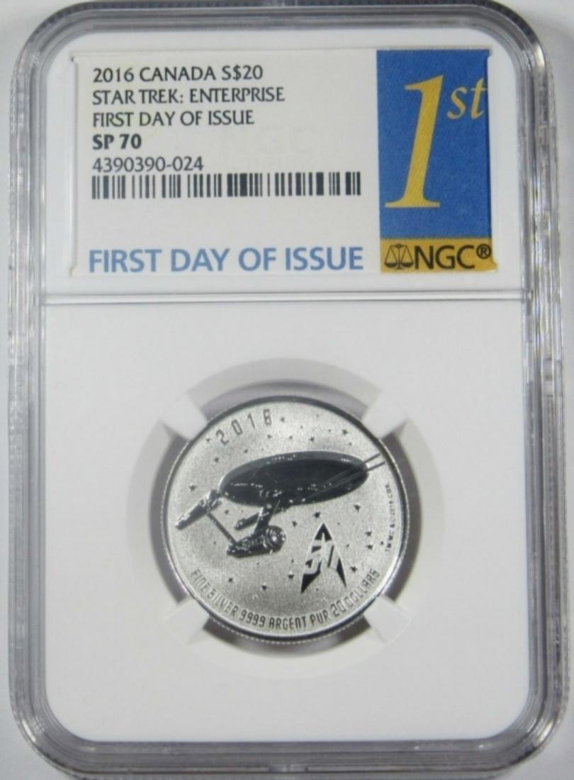 2016 CANADA $20 STAR TREK NGC SP-70 (1 of 4)
