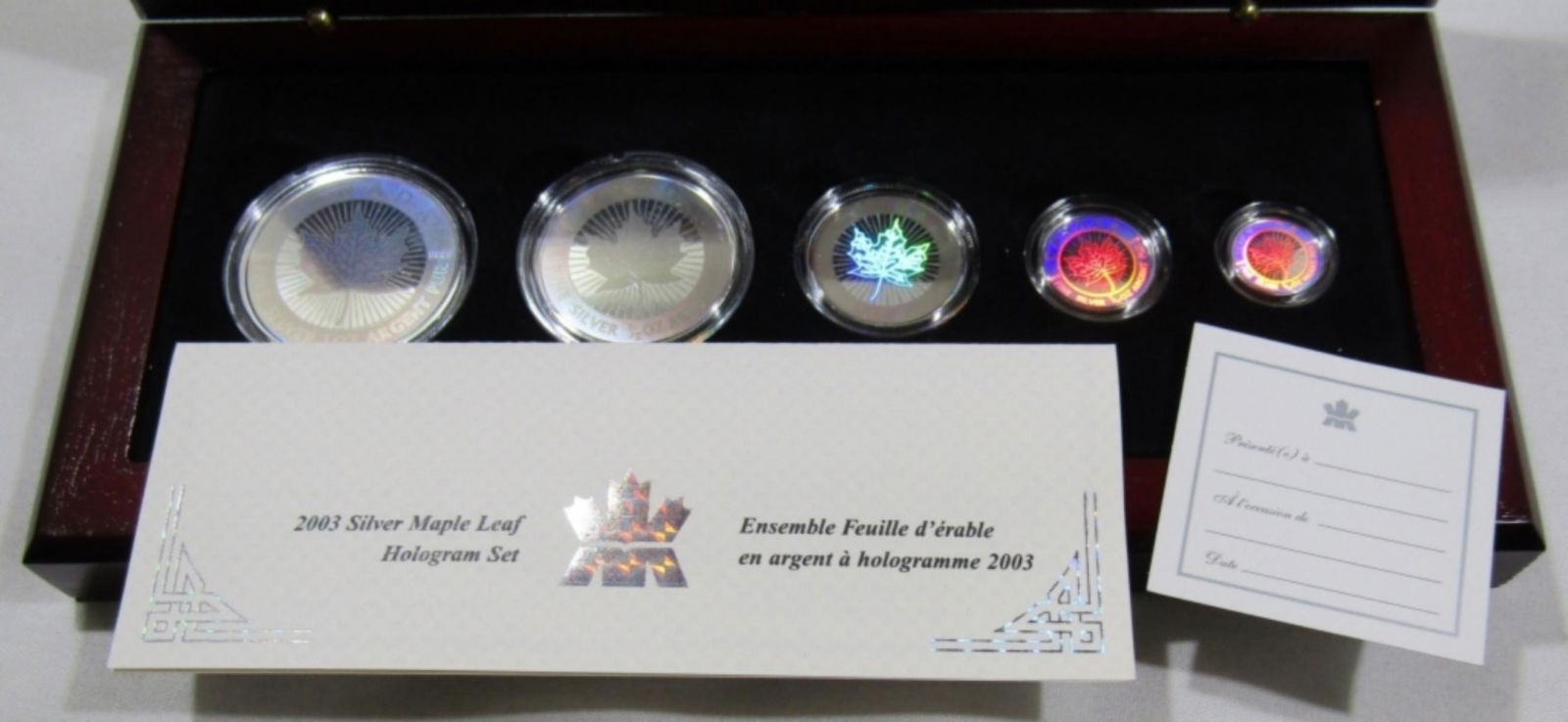 2003 CANADA SILVER MAPLE LEAF SET (1 of 4)