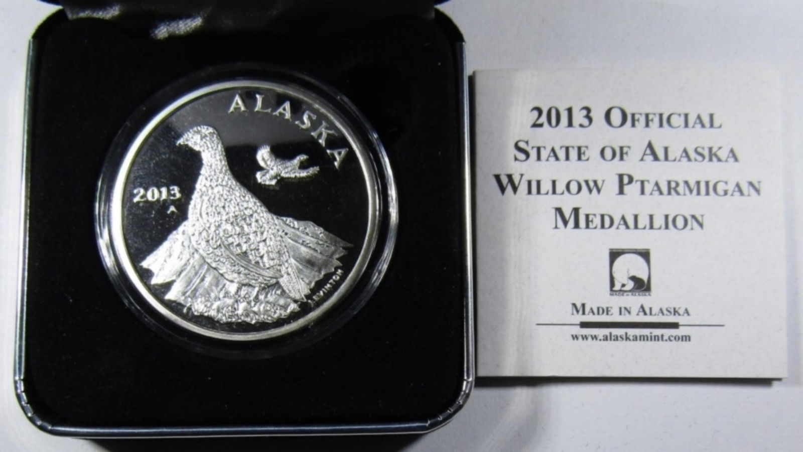 2013 WILLOW PTARMIGAN 1oz .999 SILVER (1 of 3)