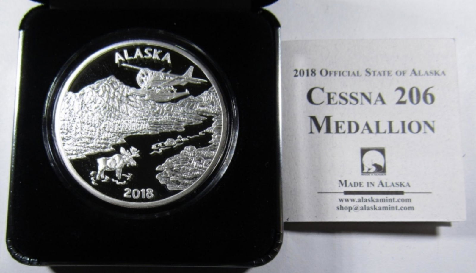 2018 ALASKA CESSNA 206 1oz .999 SILVER (1 of 3)