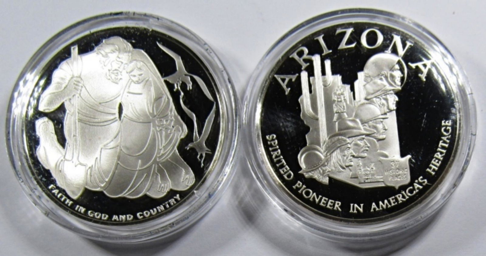 ARIZONA & UTAH SILVER STATE COMMEMS (1 of 2)