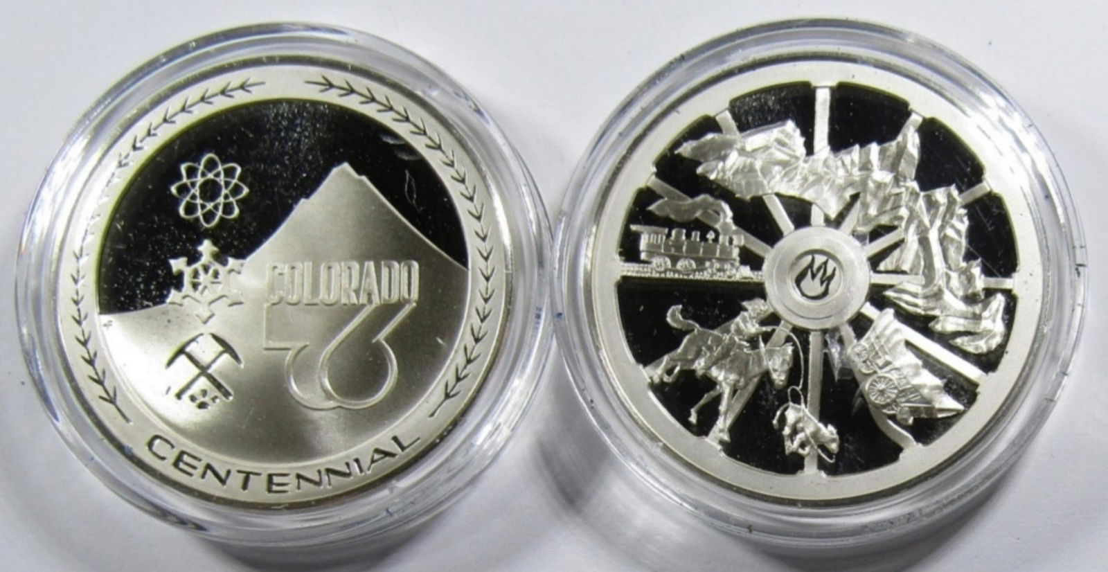COLORADO & WYOMING SILVER STATE COMMEMS (1 of 2)