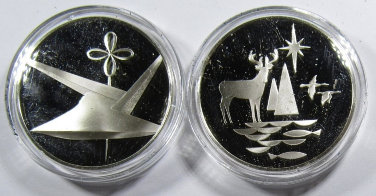 IOWA & MINNESOTA SILVER STATE COMMEMS (1 of 2)