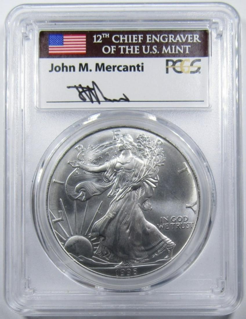 1996 SILVER EAGLE PCGS GEM UNCIRCULATED (1 of 4)