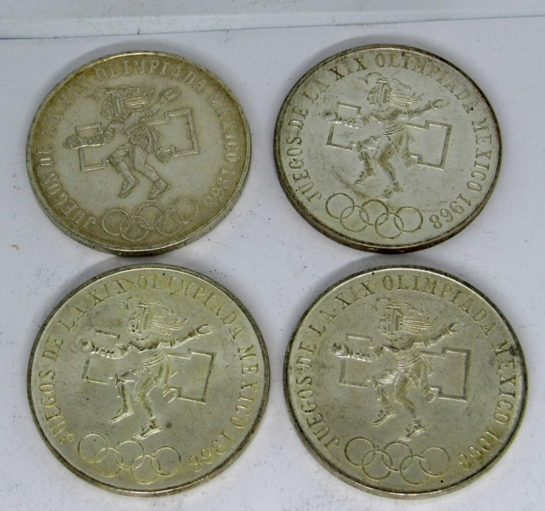(4) 1968 OLYMPIC GAMES 25 PESOS (1 of 2)