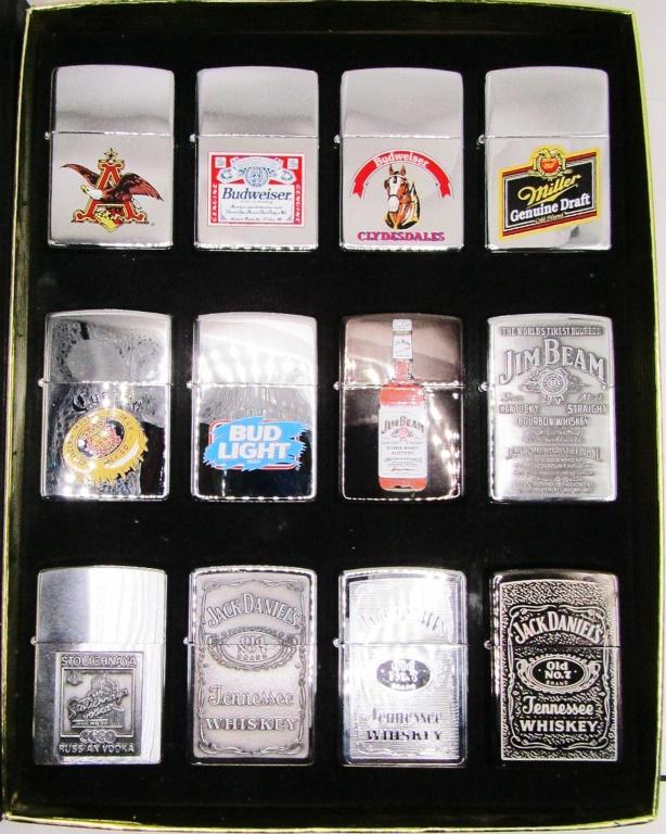 Collector's Case with 12 Zippos! Sealed & Unfired! (1 of 8)