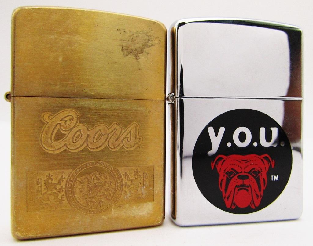 1997 & 2007 Zippos - 2007 Brushed Brass Coors (1 of 5)