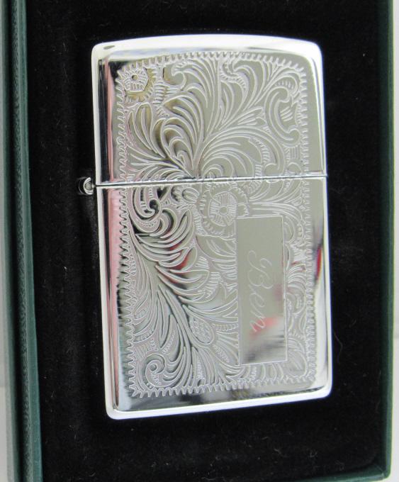 1995 Zippo High Polished Chrome Venetian Lighter (1 of 5)