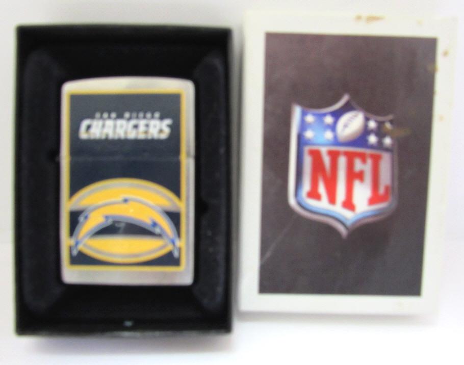 2009 SAN DIEGO CHARGER NFL ZIPPO LIGHTER: UNSTRUCK in BOX