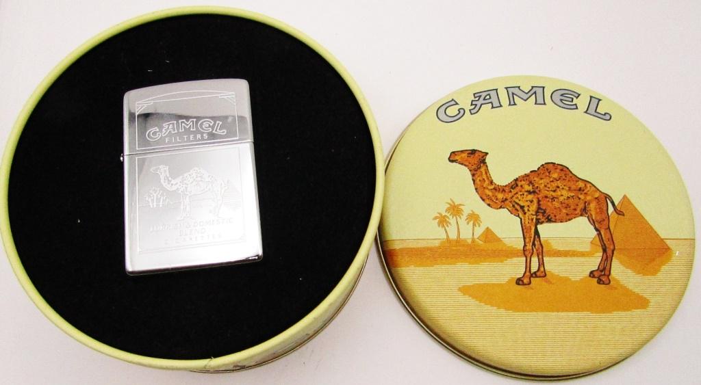 1995 2-Sided Camel Filters Advertising Zippo: Lighter In Collectible Tin, Unfired!