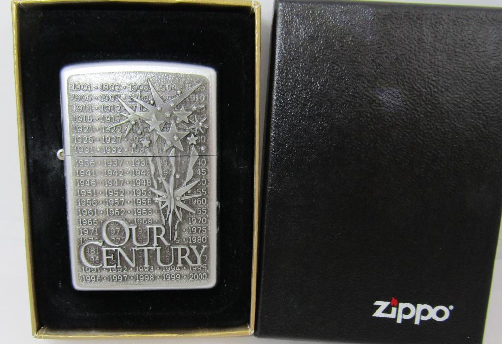 2015 "OUR CENTURY" ZIPPO LIGHTER: NEW IN BOX