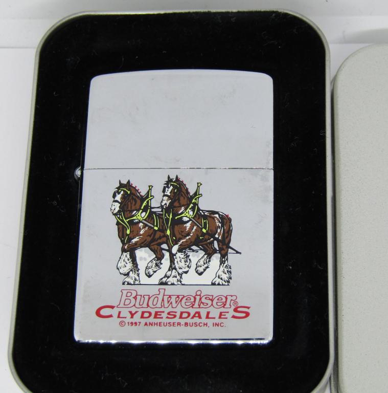 1997 BUDWEISER CLYDESDALES ZIPPO LIGHTER (1 of 3)