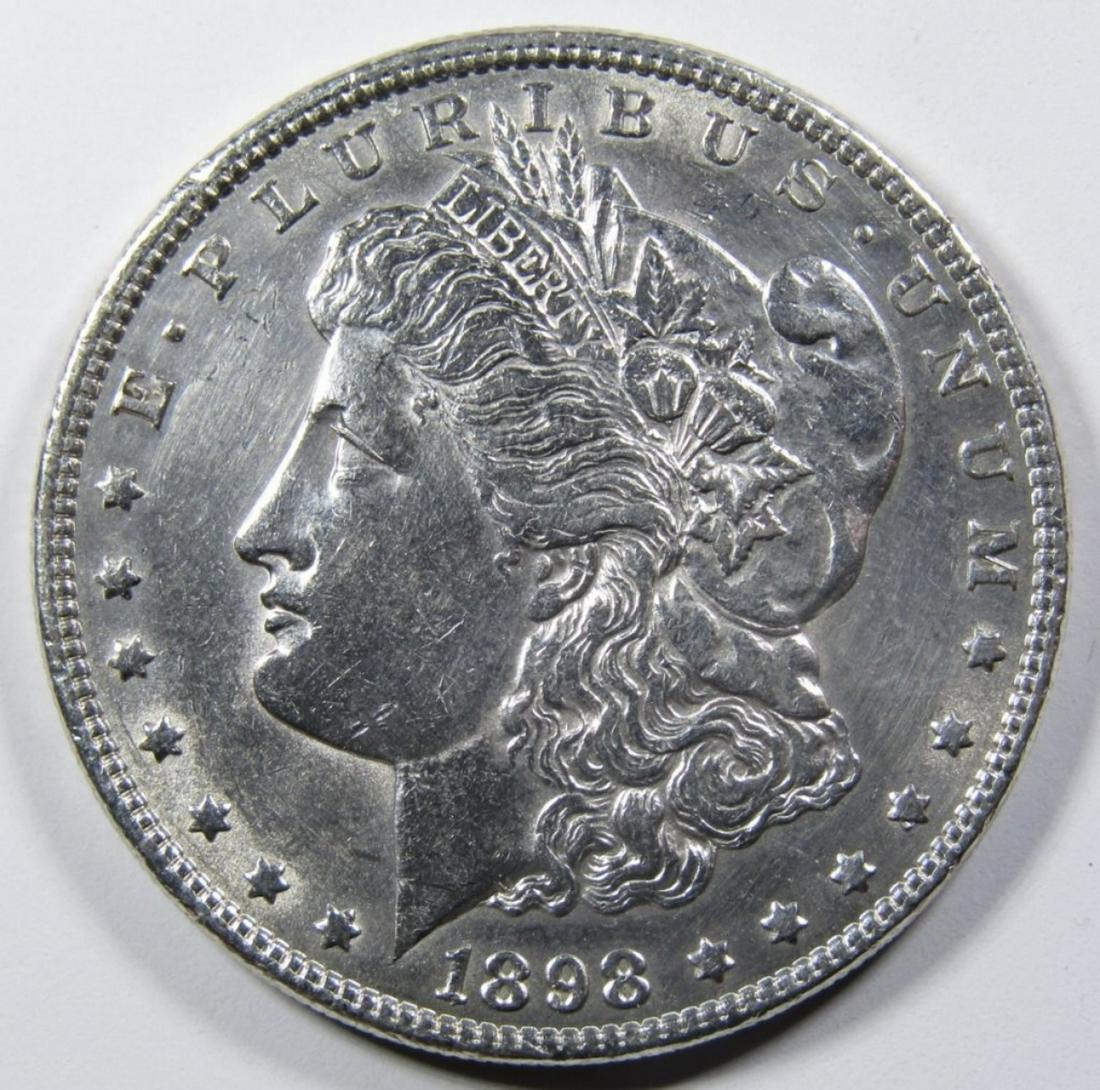 1898 MORGAN DOLLAR AU (1 of 2)
