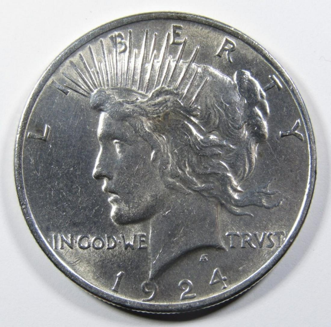 1924 PEACE DOLLAR BU (1 of 2)