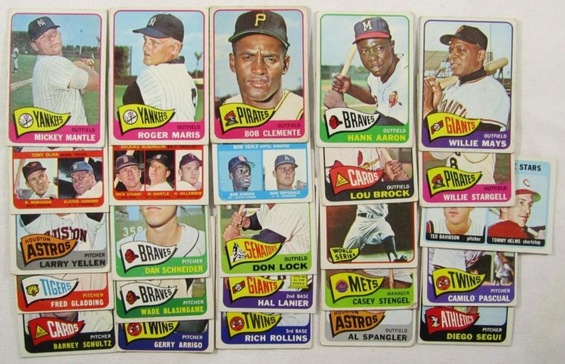 (25) 1965 TOPPS CARDS with STAR CARDS!! (1 of 9)