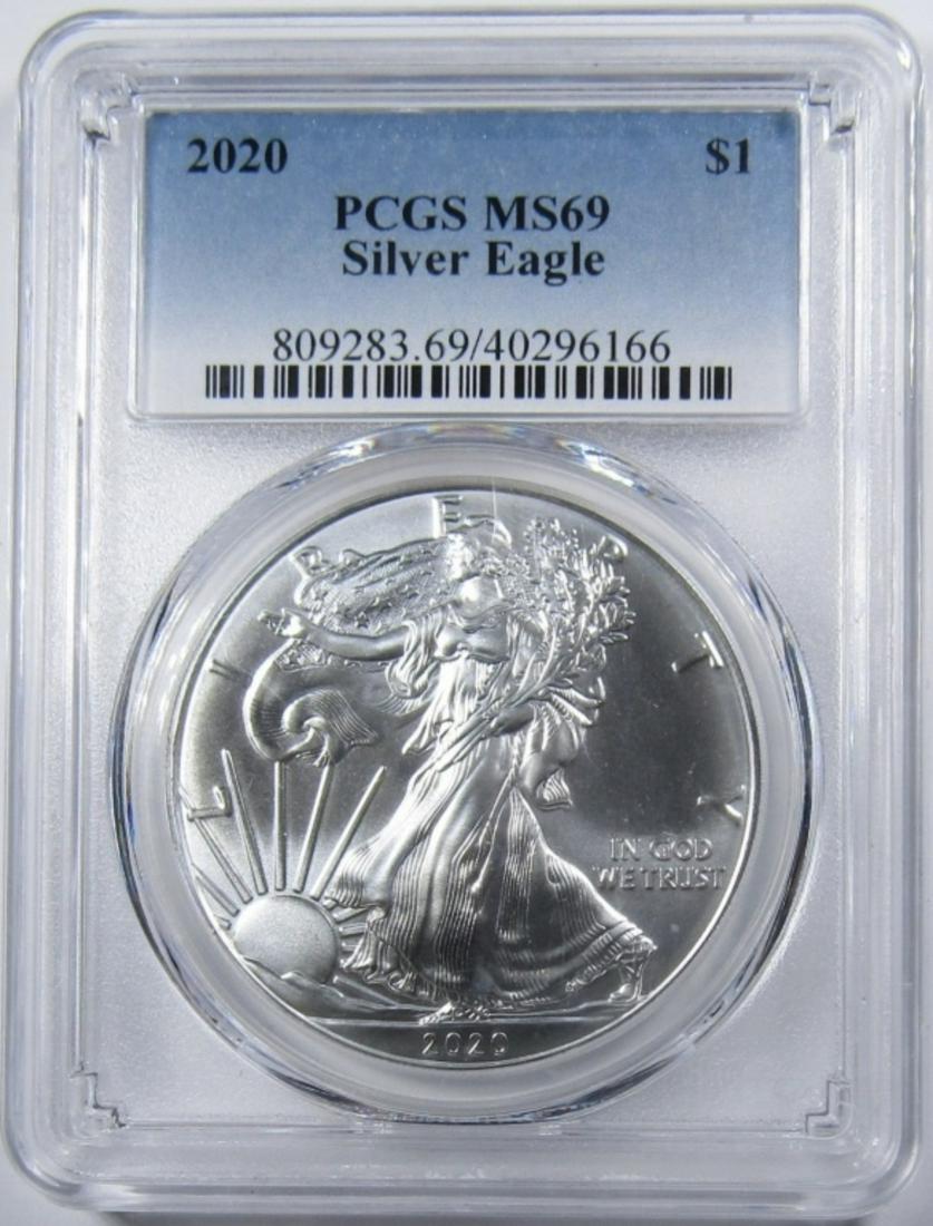 2020 AMERICAN SILVER EAGLE PCGS MS-69 (1 of 4)