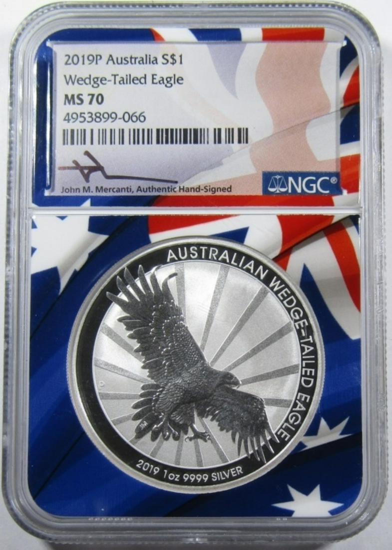 2019-P $1 WEDGE-TAILED EAGLE NGC MS-70 (1 of 4)