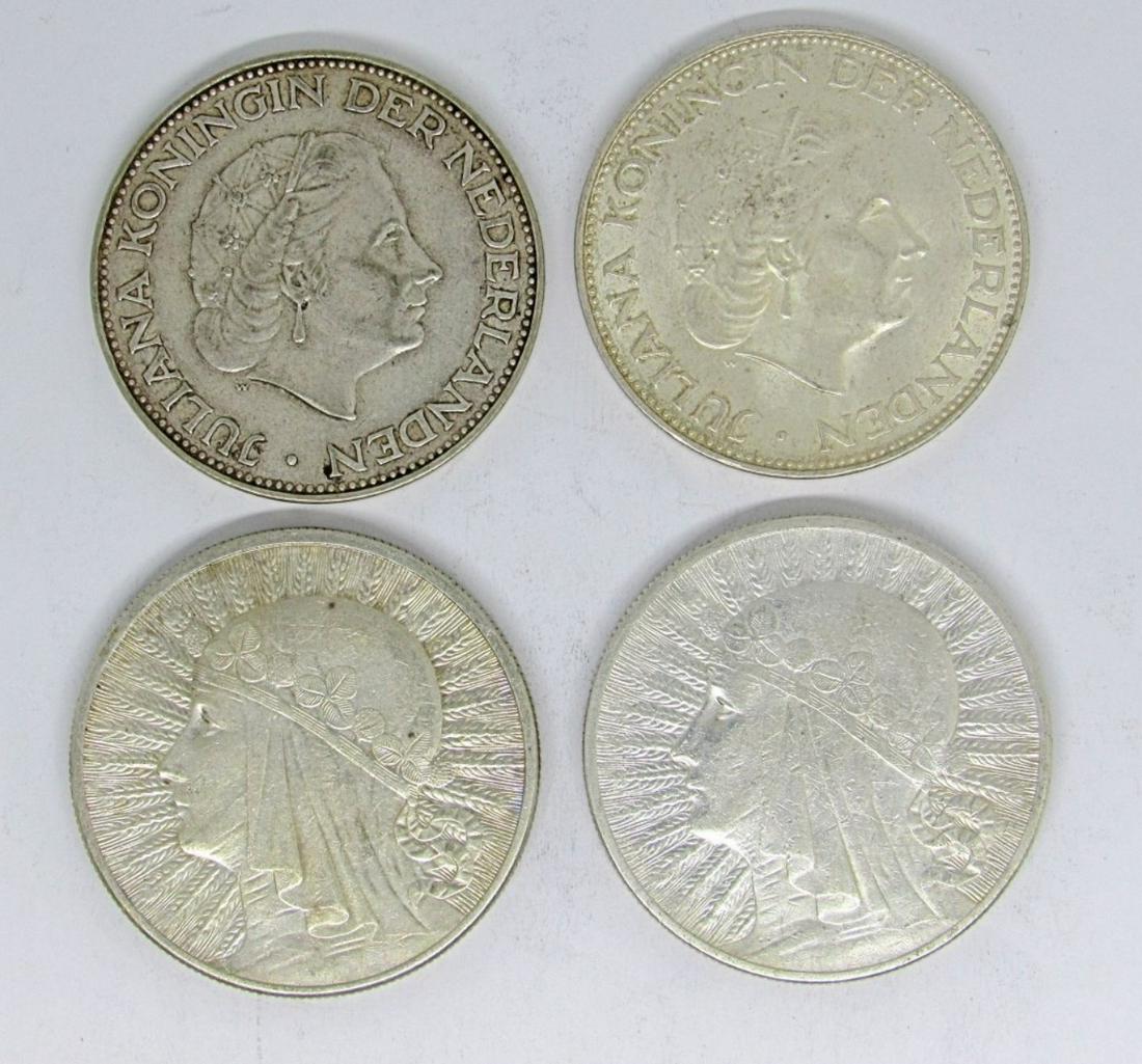 (4) FOREIGN SILVER COINS: (1 of 2)