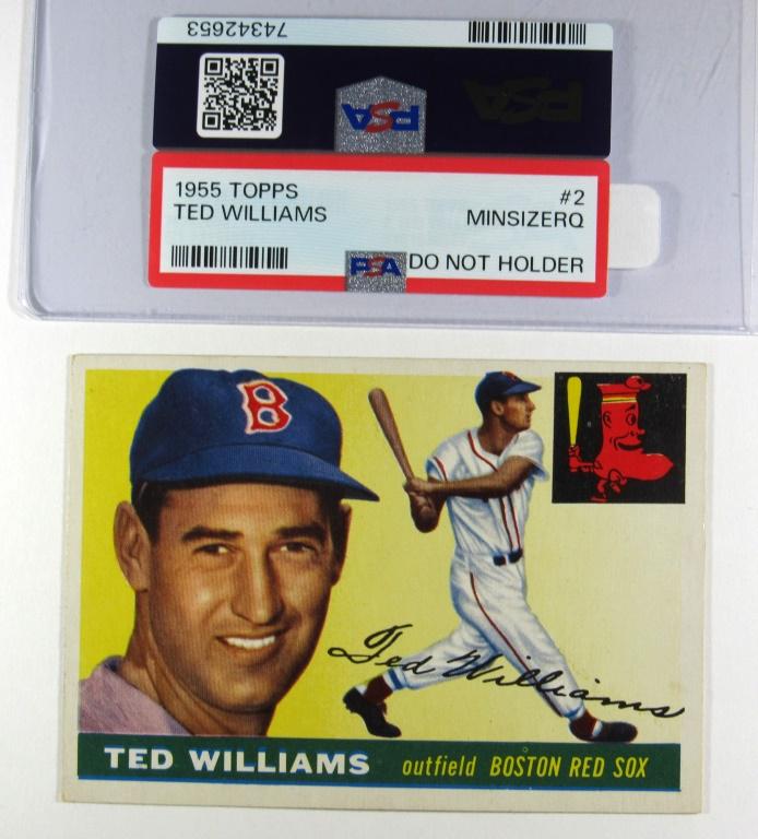 1955 TOPPS #2 TED WILLIAMS PSA AUTHENTIC (1 of 3)