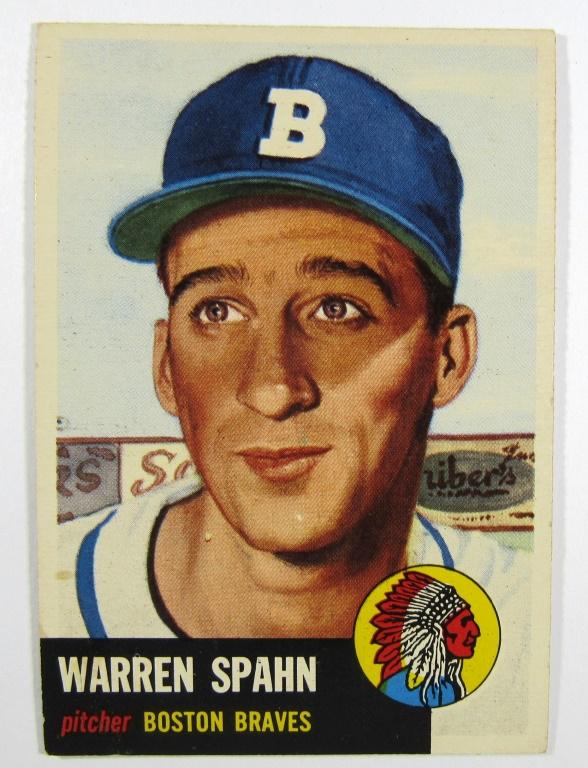 1953 TOPPS #147 WARREN SPAHN VGEX+ (1 of 2)