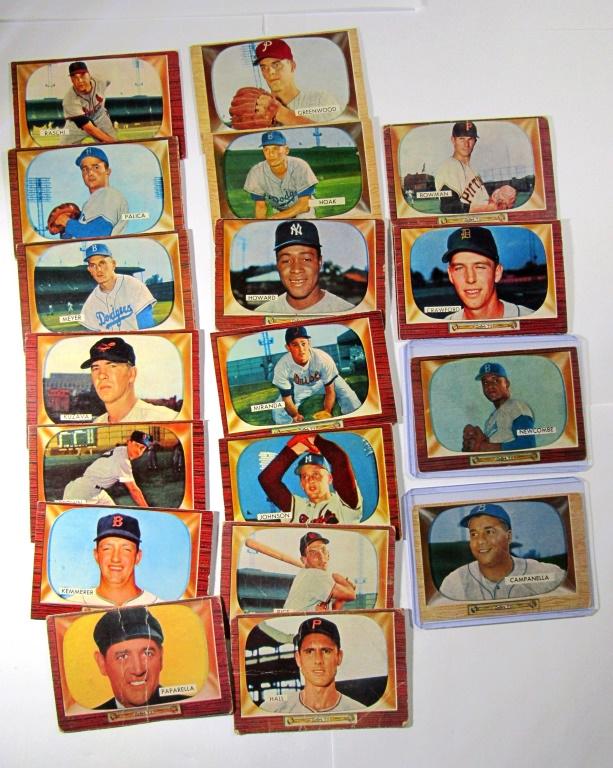 (19) 1955 BOWMAN BASEBALL CARDS (1 of 5)