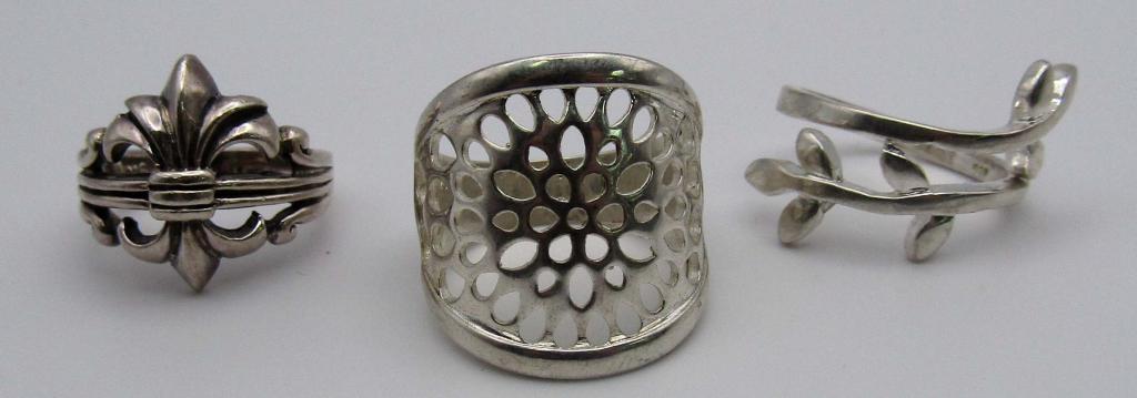 (3) Sterling Rings (1 of 8)