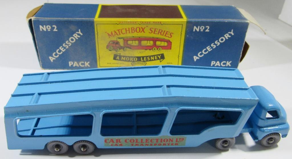 MATCHBOX No 2 ACCES. BEDFORD CAR TRANSPORT: IN BOX missing lid