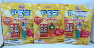 THREE PEZ KEYCHAINS UNOPENED