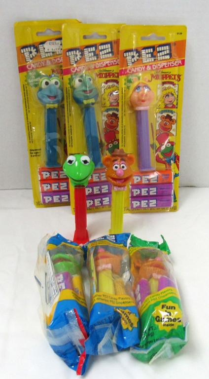 `8 MUPPETS PEZ FROM THE 1990'S: MOST UNOPENED