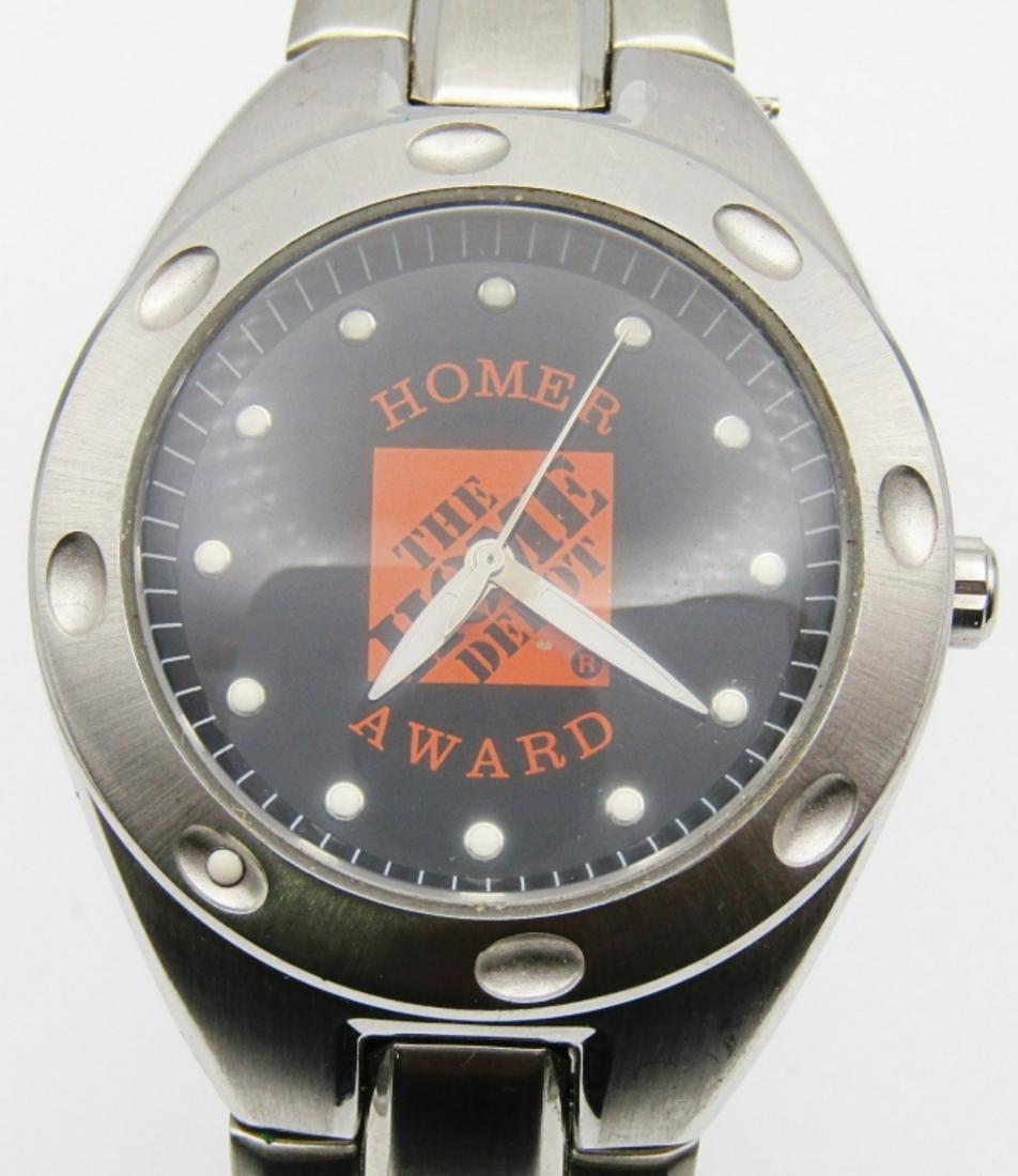 Mens Fossil The Home Depot: Homer Award Watch - LIKE NEW NEEDS BATTERY - LARGE SIZE