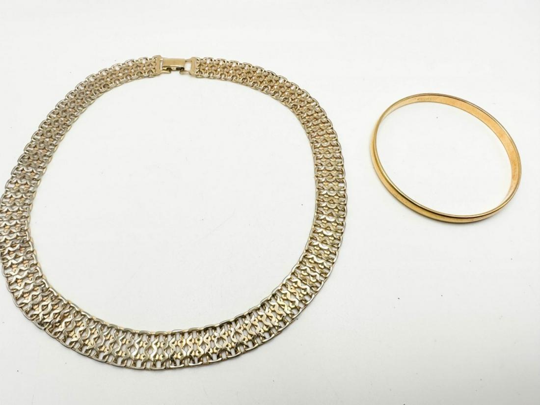 2 MONET SIGNED: 2 MONET SIGNED, 1 NECKLACE, 1 BRACELET