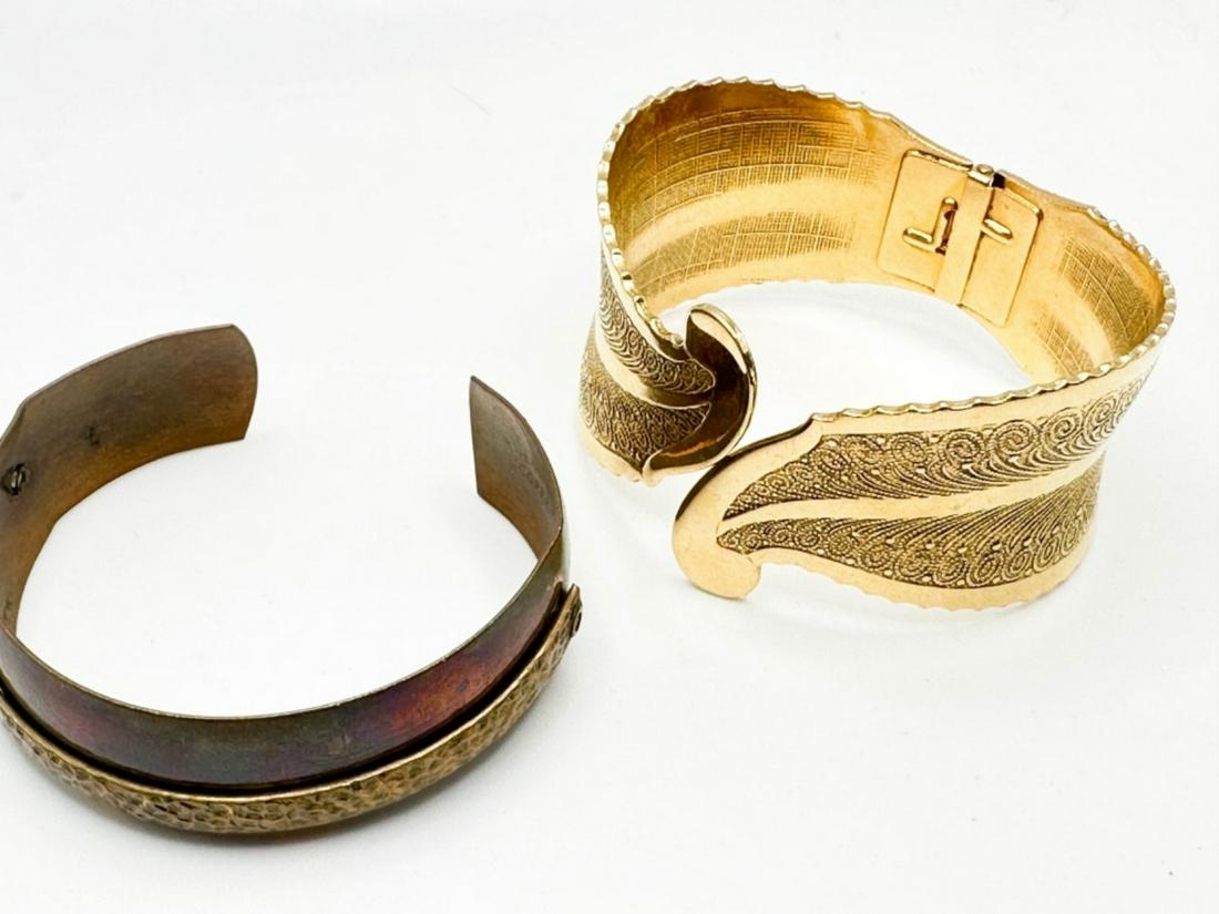 COPPER AND GOLD TONE BRACELETS: COPPER AND GOLD TONE BRACELETS