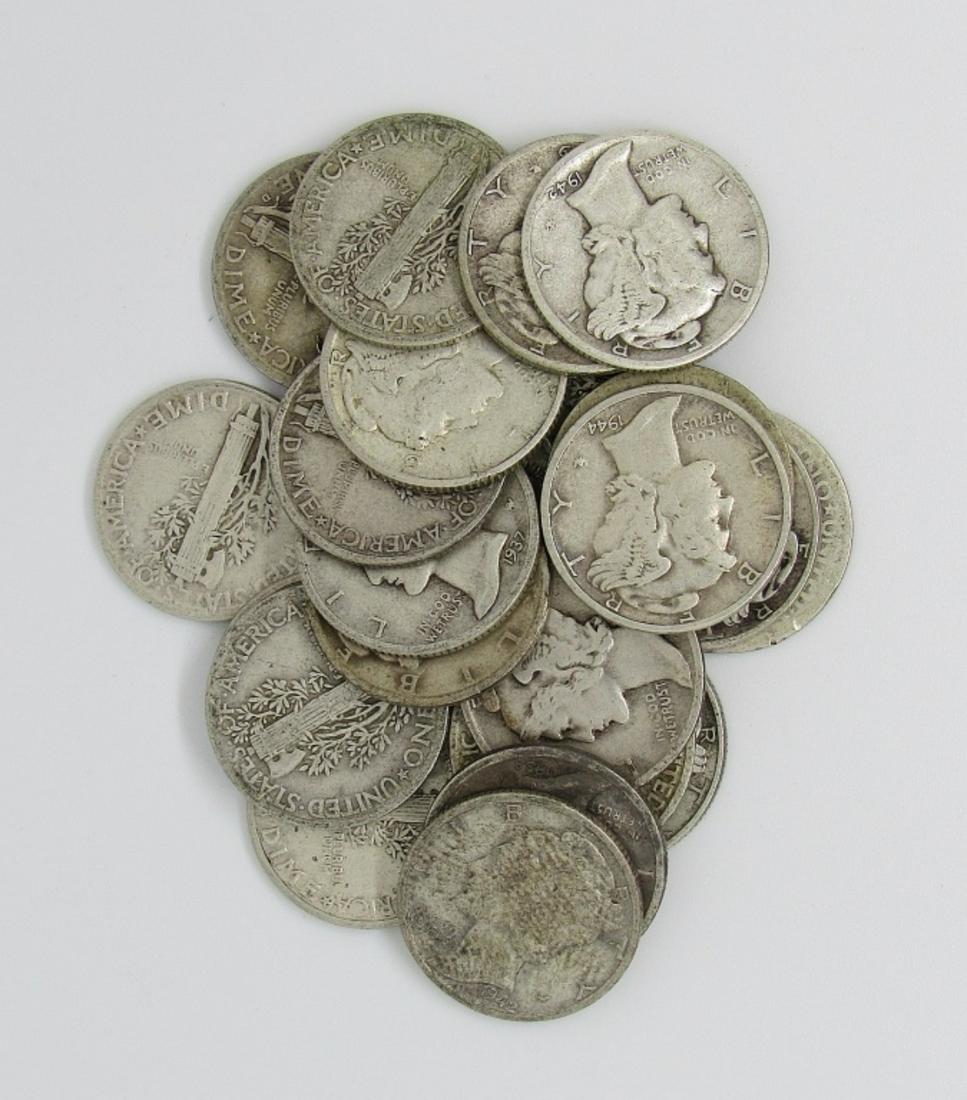 (23) MIXED DATE MERCURY SILVER DIMES (1 of 1)