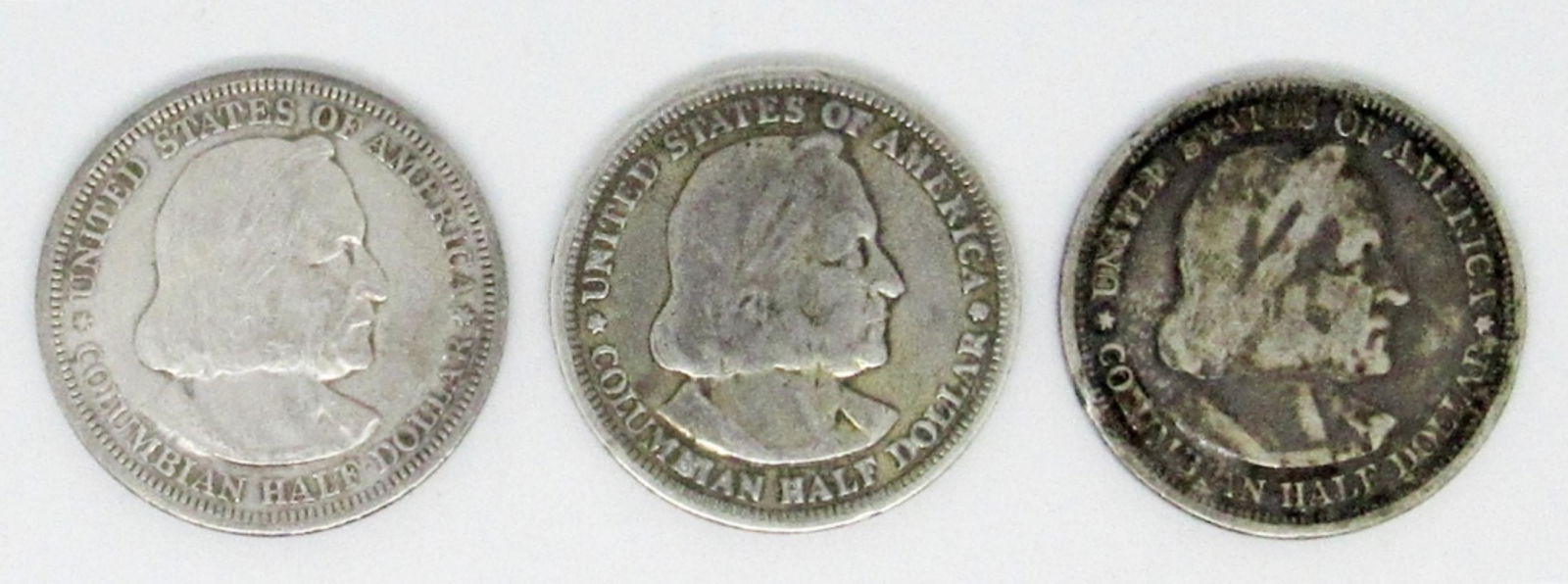 (3) 1893 COLUMBIAN HALF DOLLARS (1 of 2)
