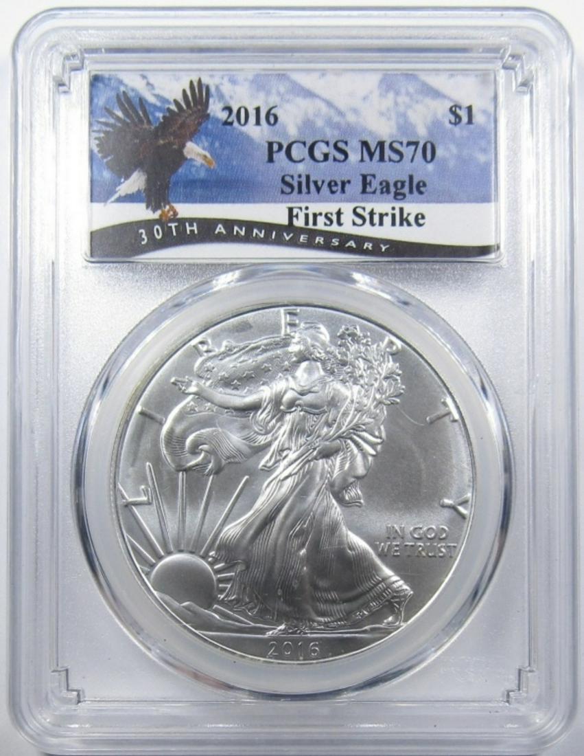 2016 AMERICAN SILVER EAGLE PCGS MS-70 (1 of 4)