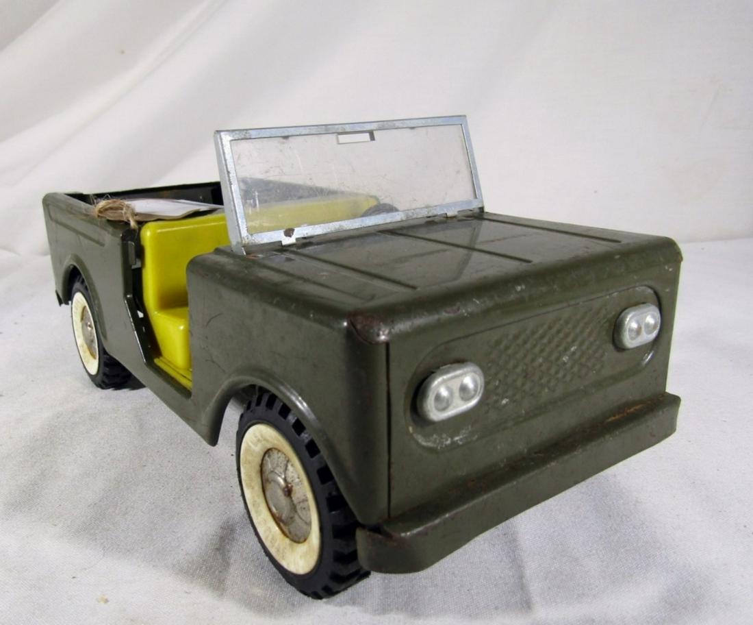 STRUCTO ARMY JEEP METAL TUCK: 11" LONG