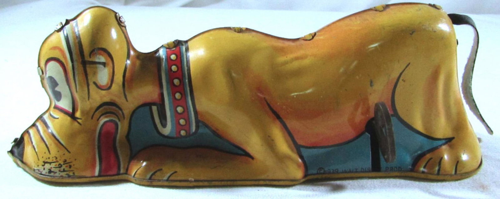 MARX 1950'S PLUTO DISNEY DOG: TIN LITHO WIND UP MARX RARE @1939 WALT DISNEY - NICE WORKING CONDITION