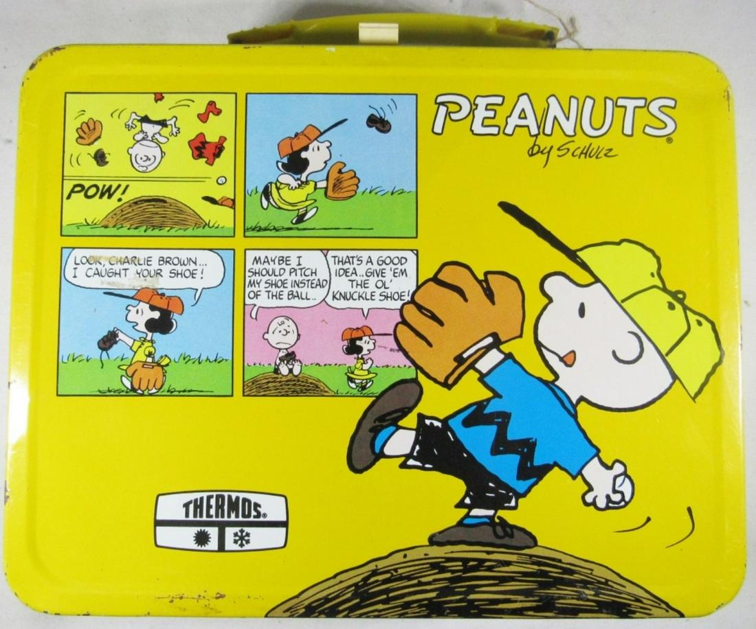 Vintage Charlie Brown Peanuts: Snoopy Metal Lunchbox No Thermos